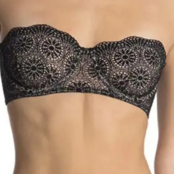 Free People Black Lace Bralette. NWT. 34 A - Picture 1 of 1